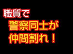 職質で警察同士が仲間割れしました‼️
