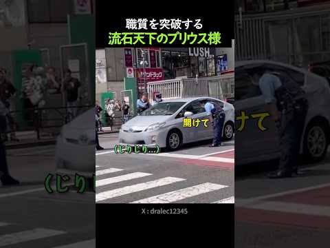 職質を突破する流石天下のプリウス様